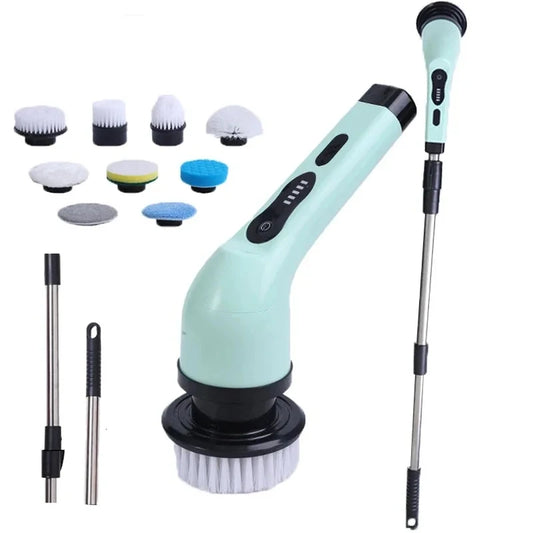 Electric Cleaning Brush 9-in-1 - Extendable Scrubber Kit