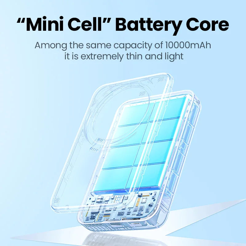 Magnetic Wireless Power Bank 10,000mAh - 20W Fast Charging