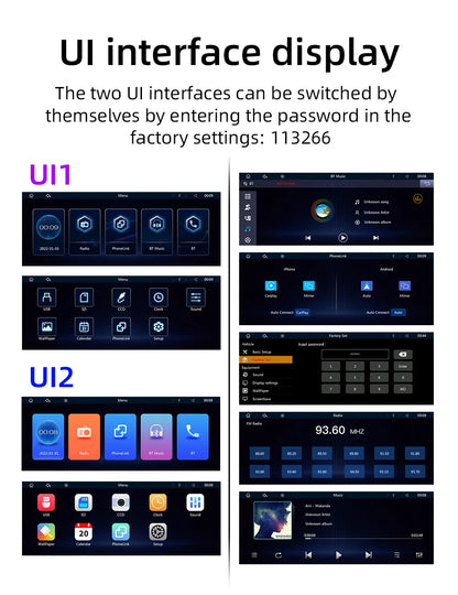 10.26" Car Stereo Screen - Wireless CarPlay Android Auto