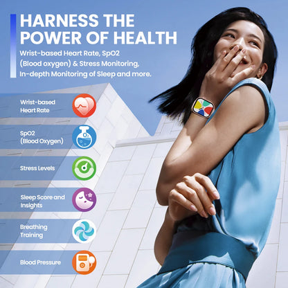 Smart Watch 2.03'' Voice Calling - Fitness Tracker for Men Women