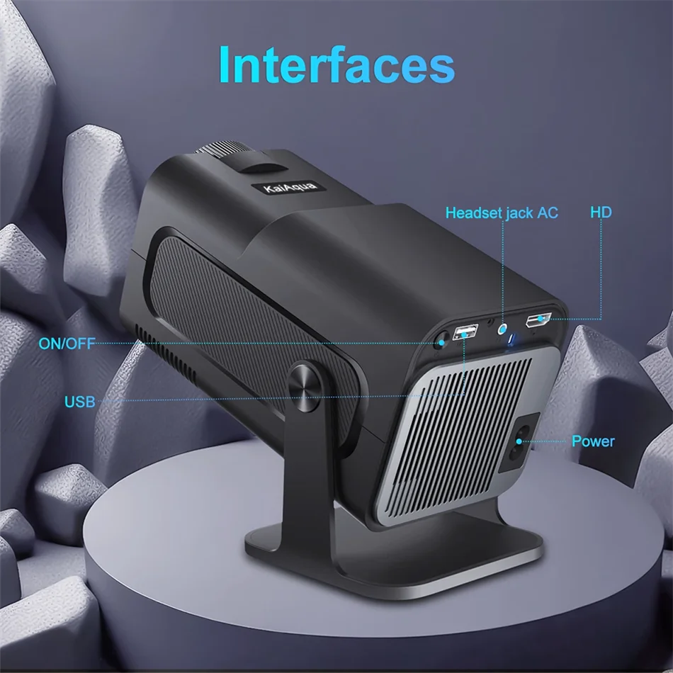 4K Android Projector Native 1080P - 390 ANSI Lumens Portable