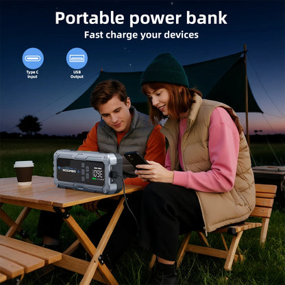 Car Jump Starter 7000A - Portable Battery Booster with Air Pump