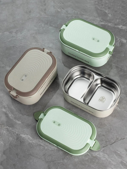 Electric Lunch Box 1L - Stainless Steel Food Warmer Heater