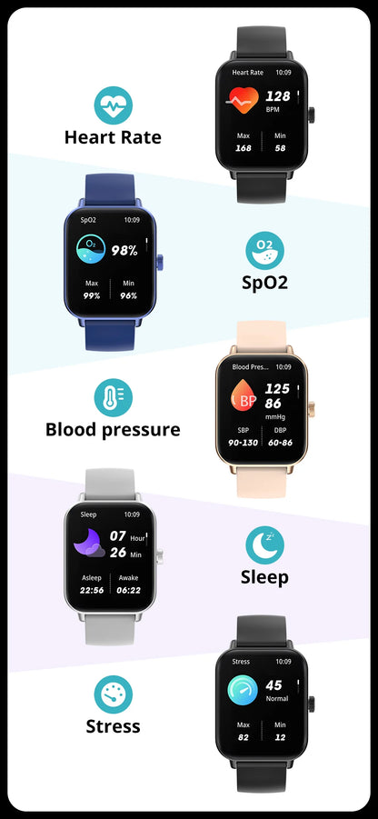 Smart Watch Voice Calling - 1.9" Screen Health Monitor IP68