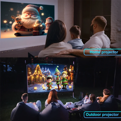 4K Android Projector Native 1080P - 390 ANSI Lumens Portable