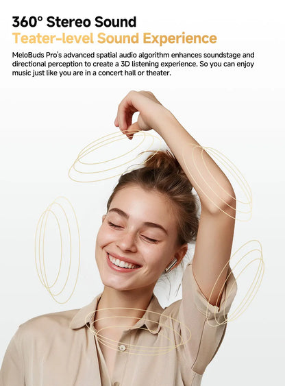 Wireless Earbuds - 46dB Active Noise Cancelling Hi-Res 34H