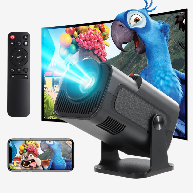 4K Android Projector Native 1080P - 390 ANSI Lumens Portable