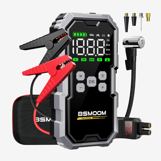 Car Jump Starter 7000A - Portable Battery Booster with Air Pump
