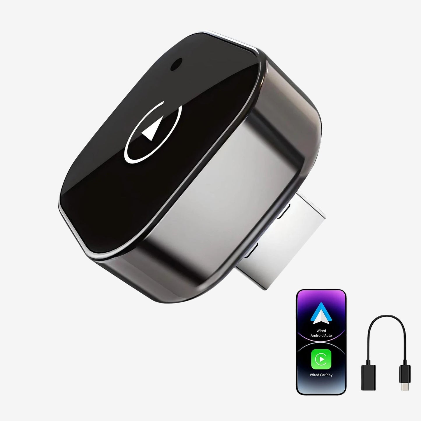 Wireless CarPlay Adapter - USB-C Android Auto 5GHz WiFi