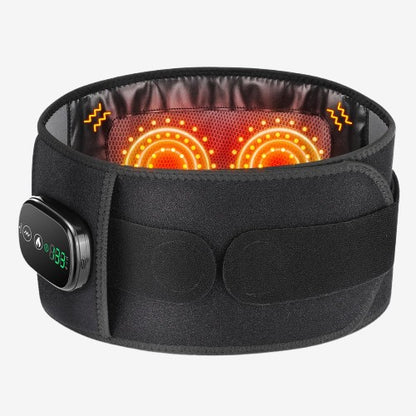 Lumbar Support Belt - Heated Vibrating Back Brace with Red Light