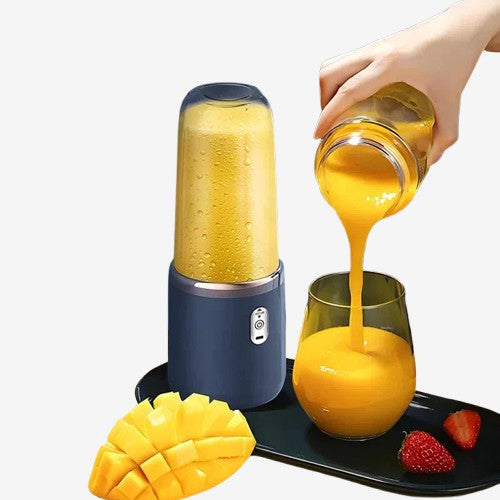 Portable Electric Blender 500ml - 6 Blade Smoothie Maker