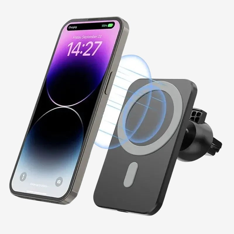 Magnetic Car Wireless Charger - 30W Fast Charging iPhone Mount